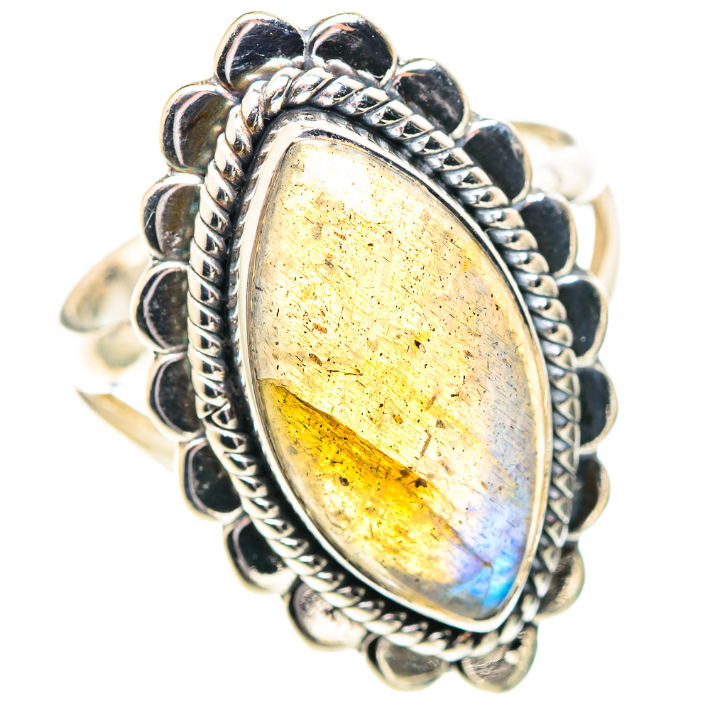 Labradorite Rings handcrafted by Anasilvercos - RING107435 - Photo 2