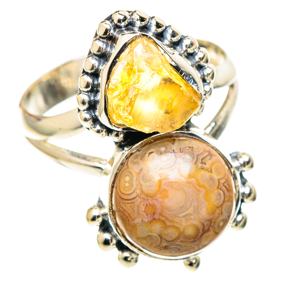 Ocean Jasper Rings handcrafted by Anasilvercos - RING107446 - Photo 2