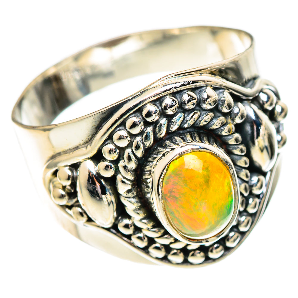 Ethiopian Opal Rings handcrafted by Anasilvercos - RING107461 - Photo 2