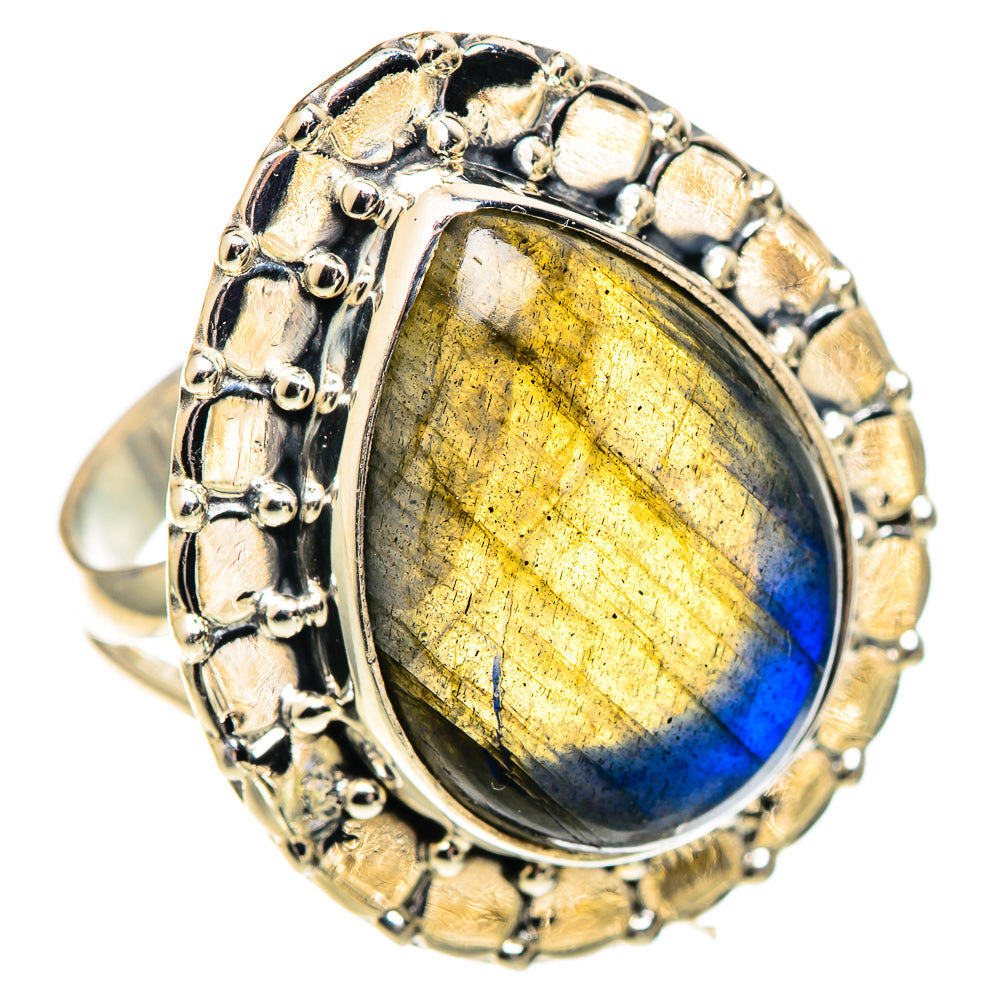 Labradorite Rings handcrafted by Anasilvercos - RING107470 - Photo 2