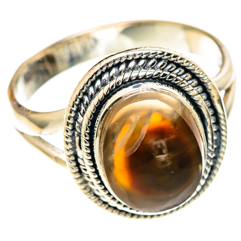 Mexican Fire Agate Rings handcrafted by Anasilvercos - RING107479 - Photo 2