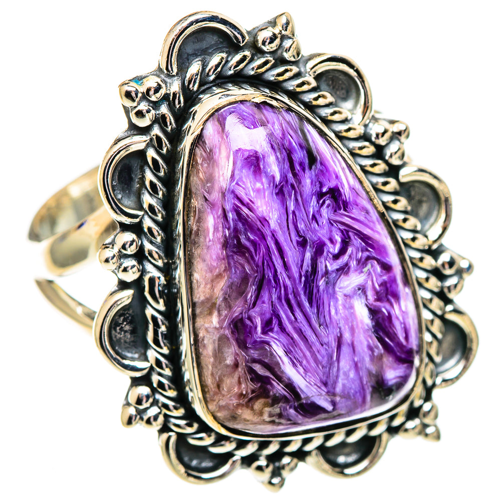 Charoite Rings handcrafted by Anasilvercos - RING107488 - Photo 2