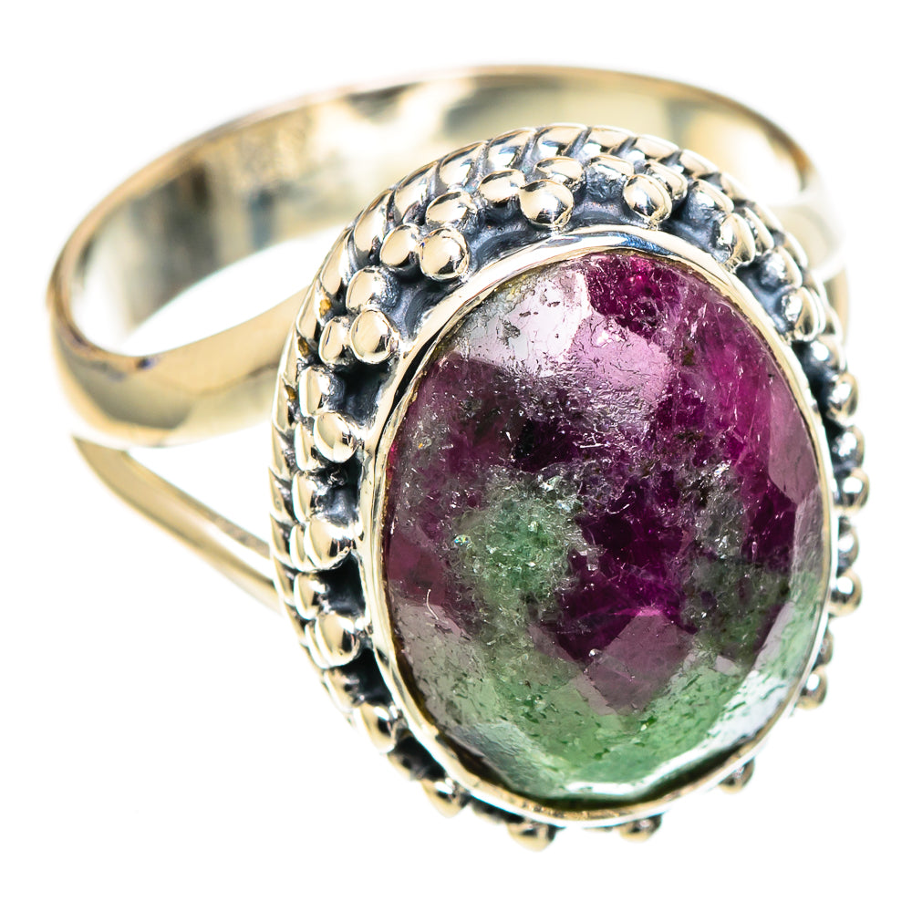 Ruby Zoisite Rings handcrafted by Anasilvercos - RING107495 - Photo 2