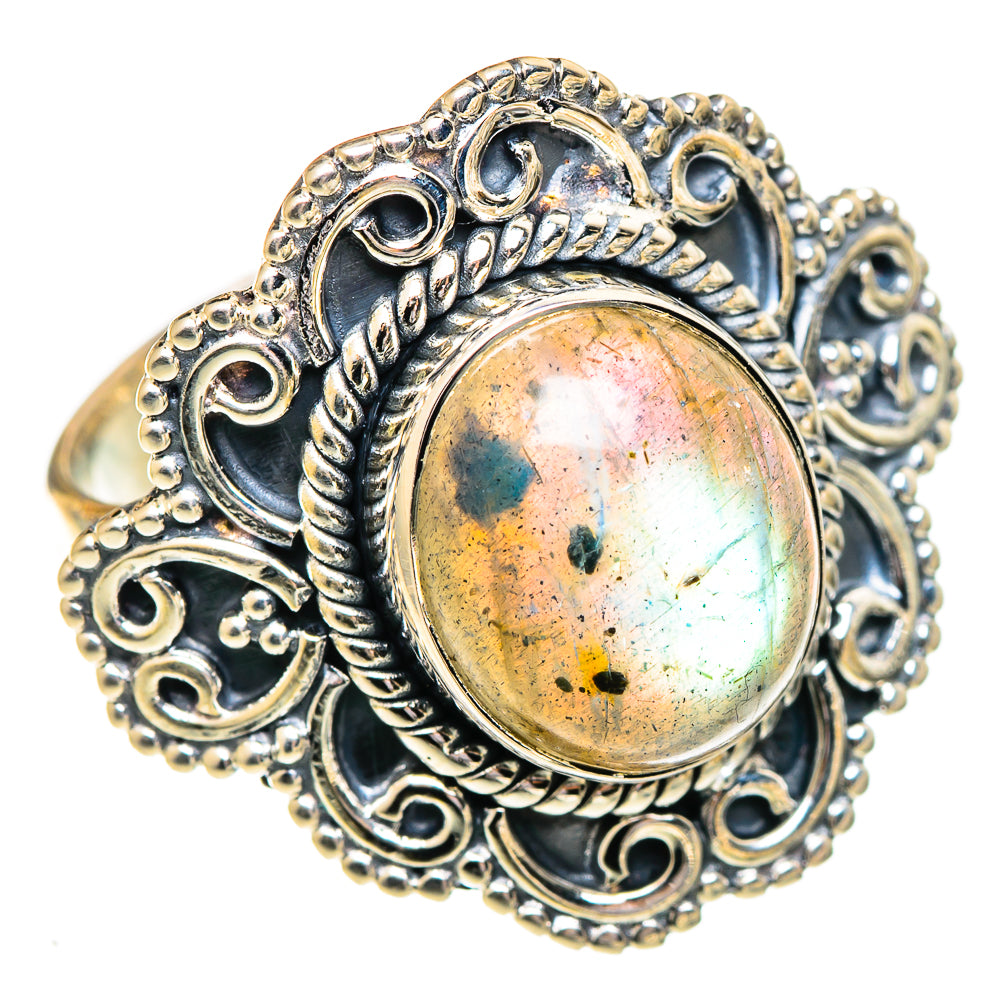 Labradorite Rings handcrafted by Anasilvercos - RING107500 - Photo 2