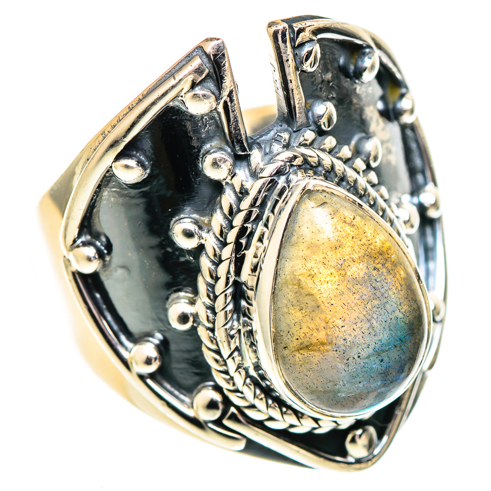 Labradorite Rings handcrafted by Anasilvercos - RING107506 - Photo 2