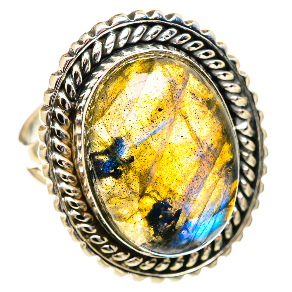 Labradorite Rings handcrafted by Anasilvercos - RING107529 - Photo 2