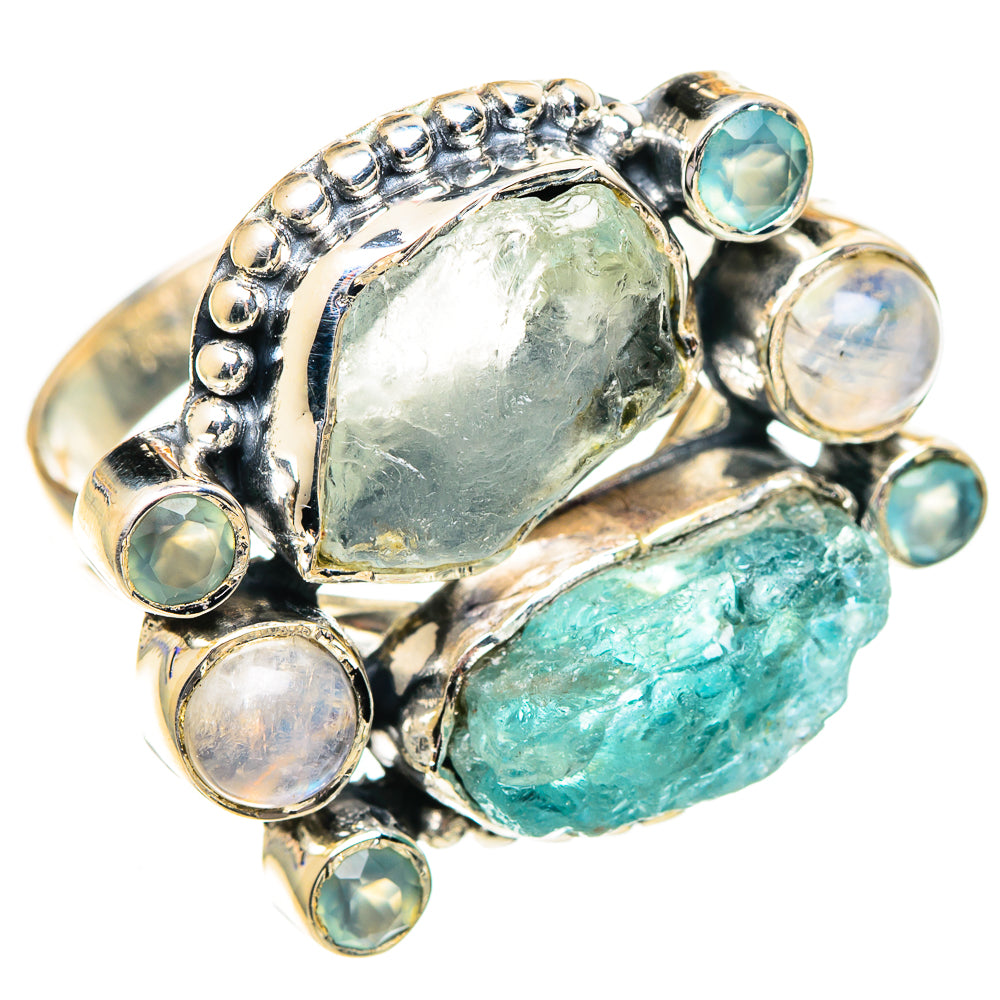 Aquamarine Rings handcrafted by Anasilvercos - RING107536 - Photo 2