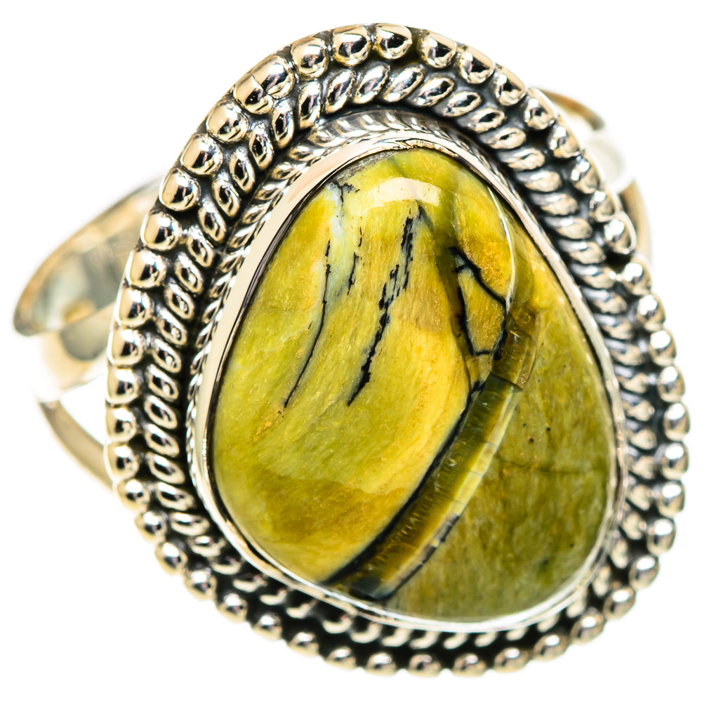 Afican Green Opal Rings handcrafted by Anasilvercos - RING107537 - Photo 2