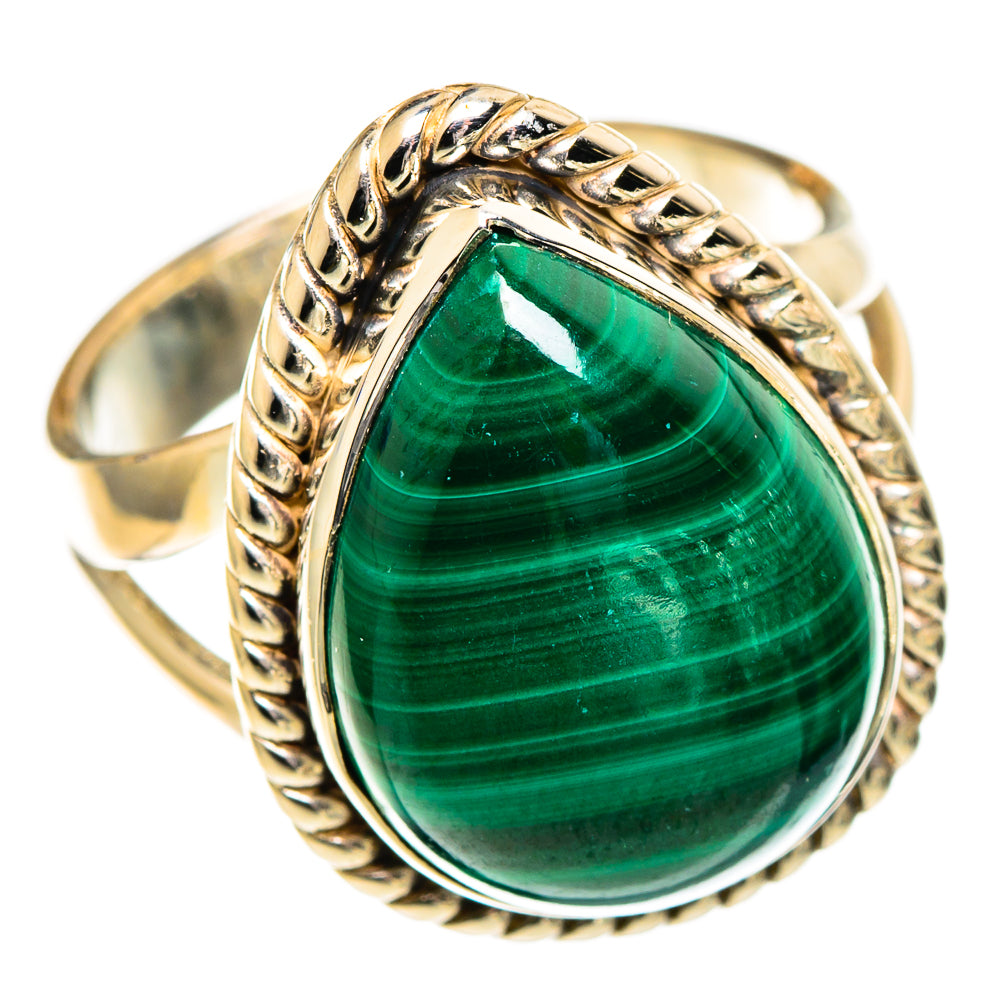 Malachite Rings handcrafted by Anasilvercos - RING107542 - Photo 2