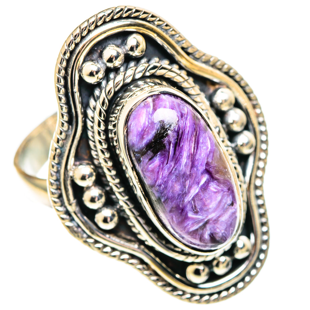Charoite Rings handcrafted by Anasilvercos - RING107547 - Photo 2