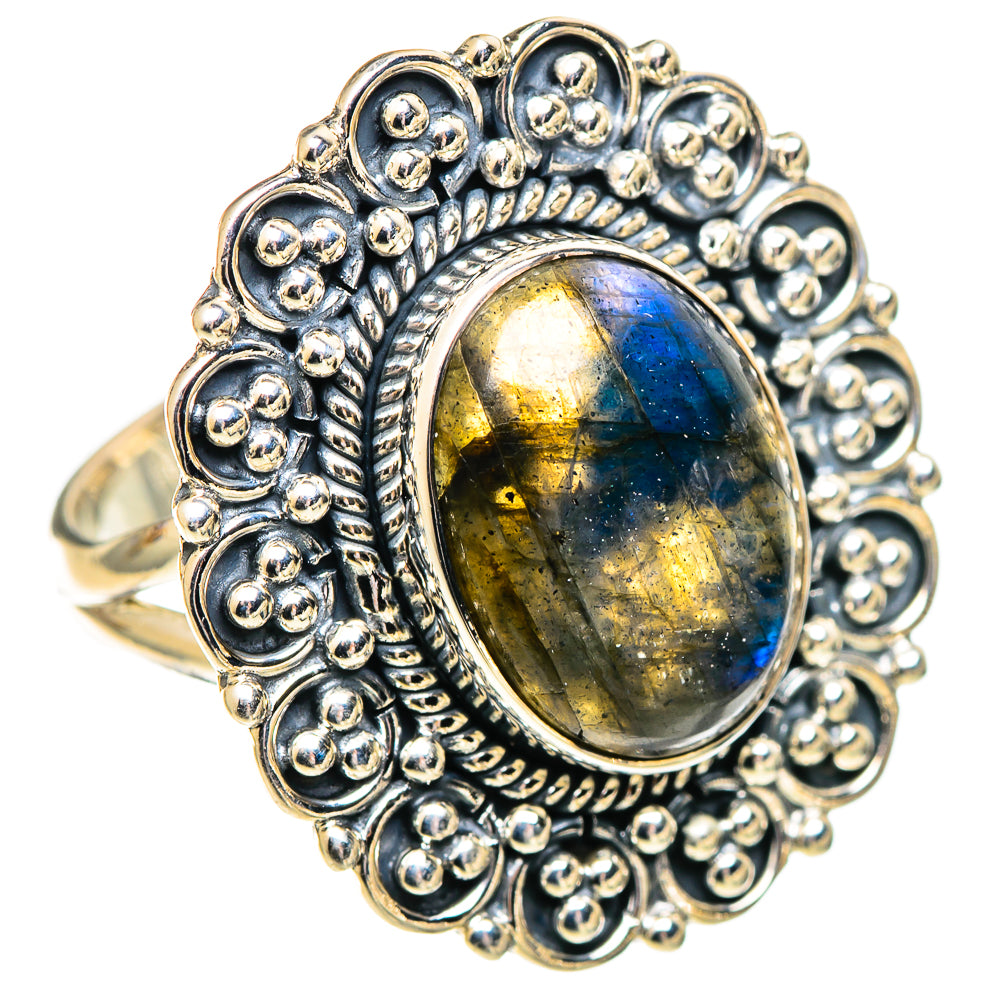 Labradorite Rings handcrafted by Anasilvercos - RING107562 - Photo 2