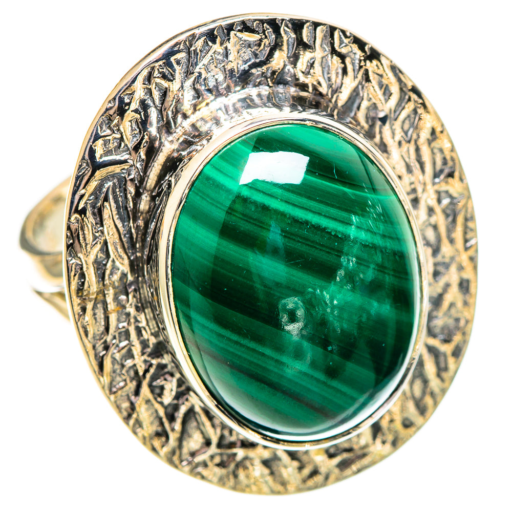 Malachite Rings handcrafted by Anasilvercos - RING107568 - Photo 2