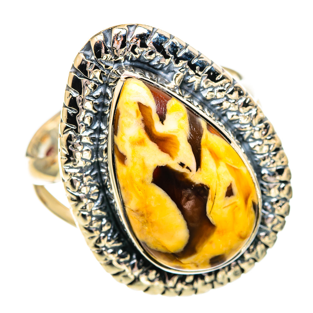 Peanut Wood Jasper Rings handcrafted by Anasilvercos - RING107570 - Photo 2