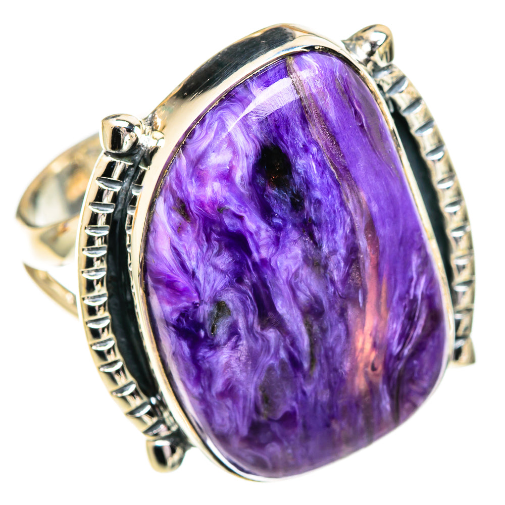 Charoite Rings handcrafted by Anasilvercos - RING107576 - Photo 2
