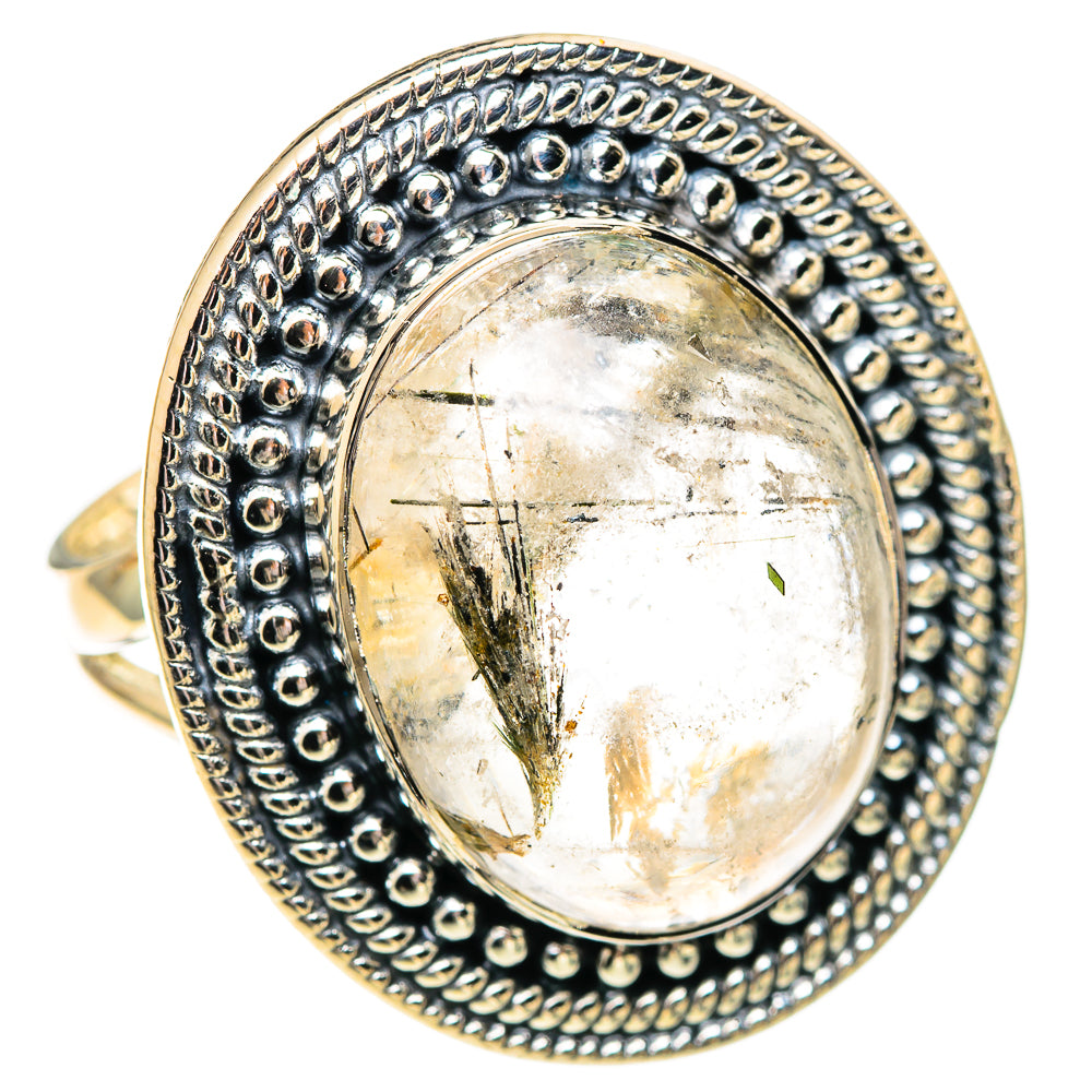 Tourmalinated Quartz Rings handcrafted by Anasilvercos - RING107582 - Photo 2