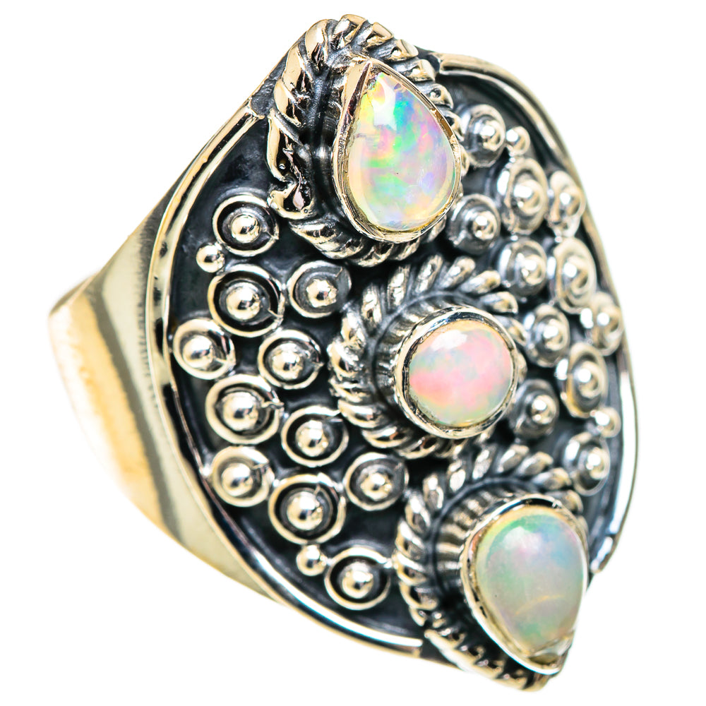 Ethiopian Opal Rings handcrafted by Anasilvercos - RING107589 - Photo 2