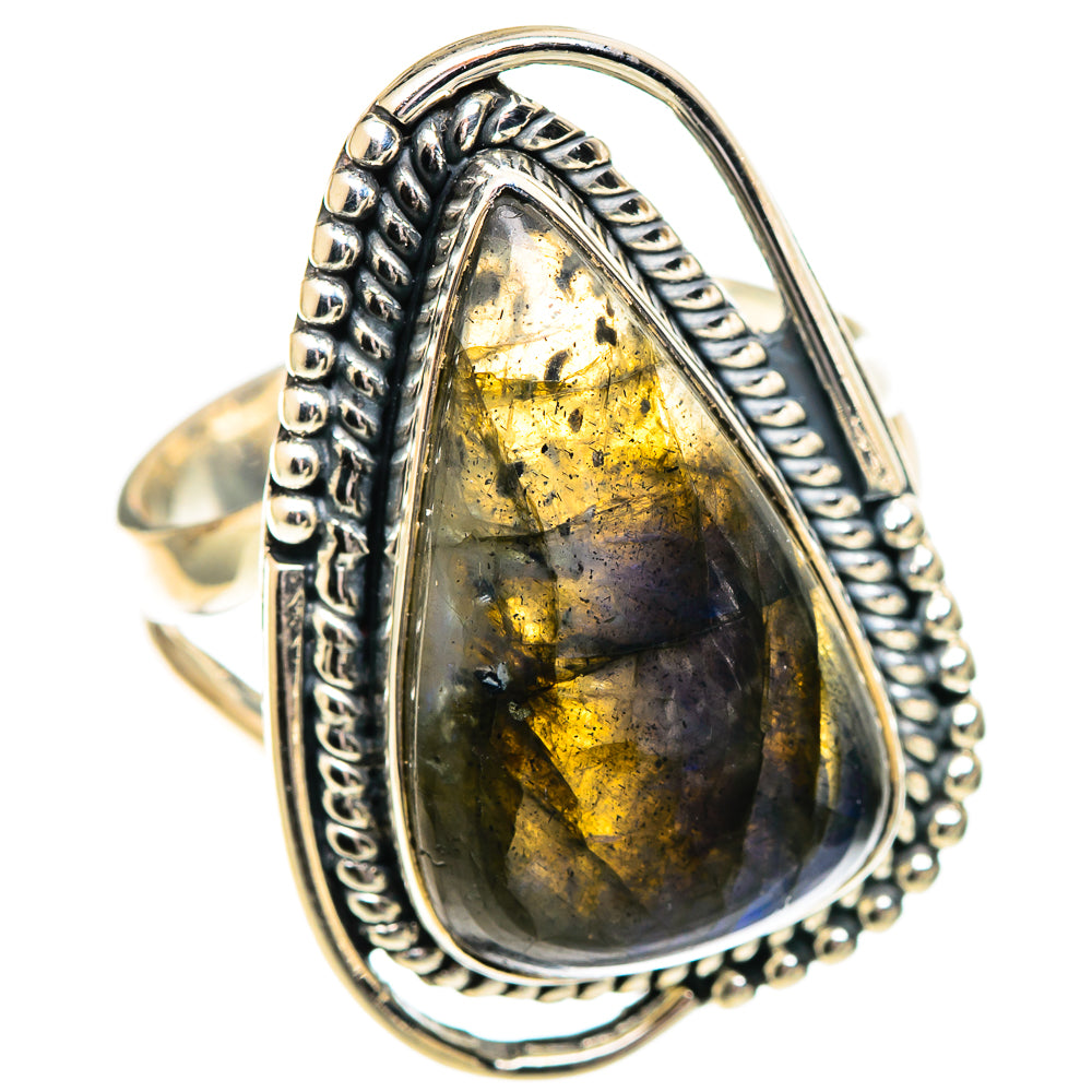 Labradorite Rings handcrafted by Anasilvercos - RING107593 - Photo 2