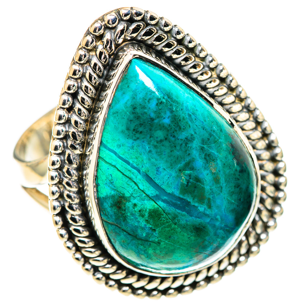 Chrysocolla Rings handcrafted by Anasilvercos - RING107599 - Photo 2