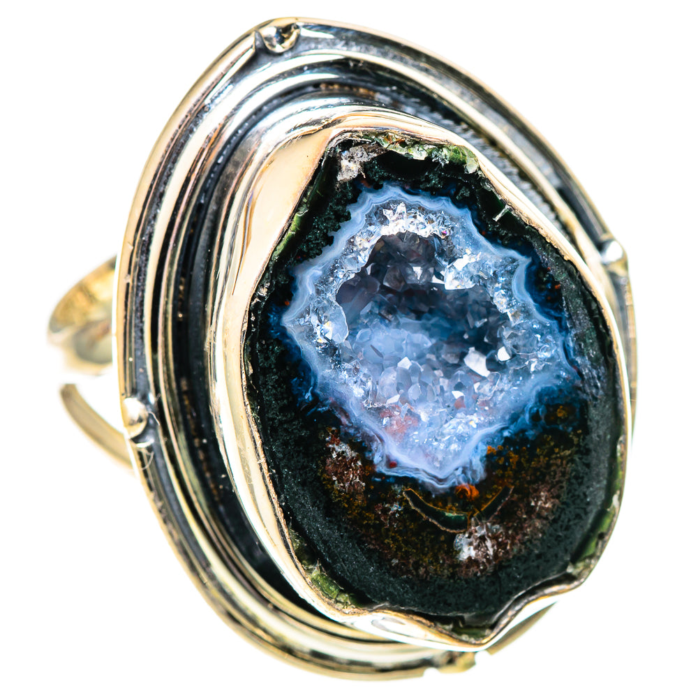Coconut Geode Druzy Rings handcrafted by Anasilvercos - RING107627 - Photo 2