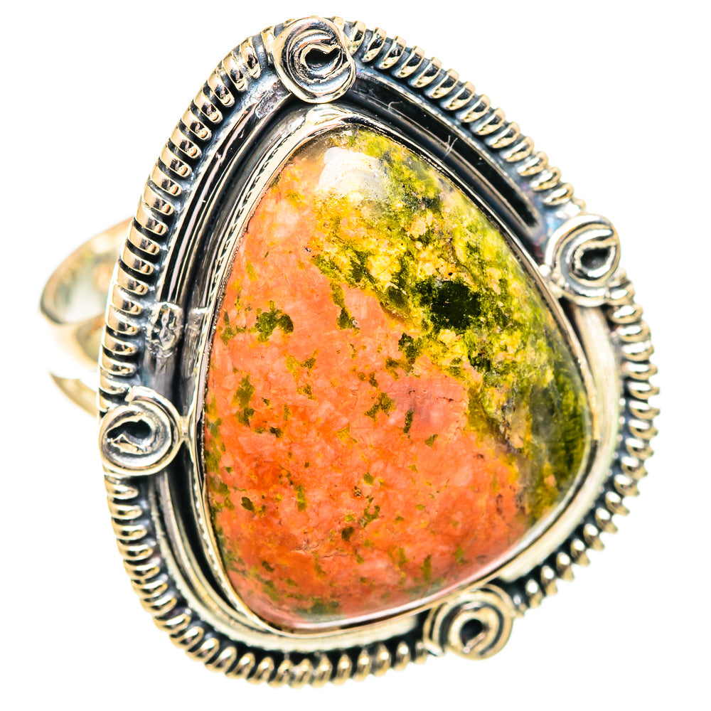 Unakite Rings handcrafted by Anasilvercos - RING107636 - Photo 2