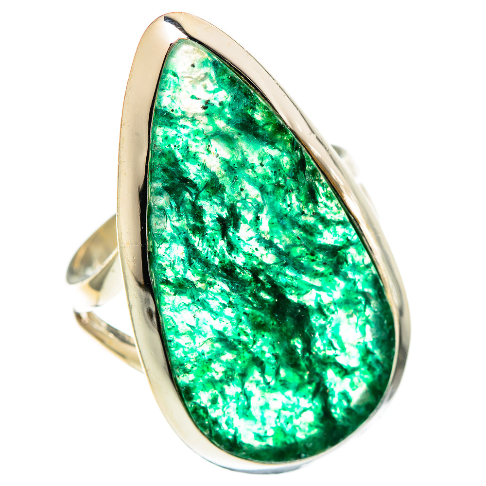 Green Aventurine Rings handcrafted by Anasilvercos - RING107653 - Photo 2