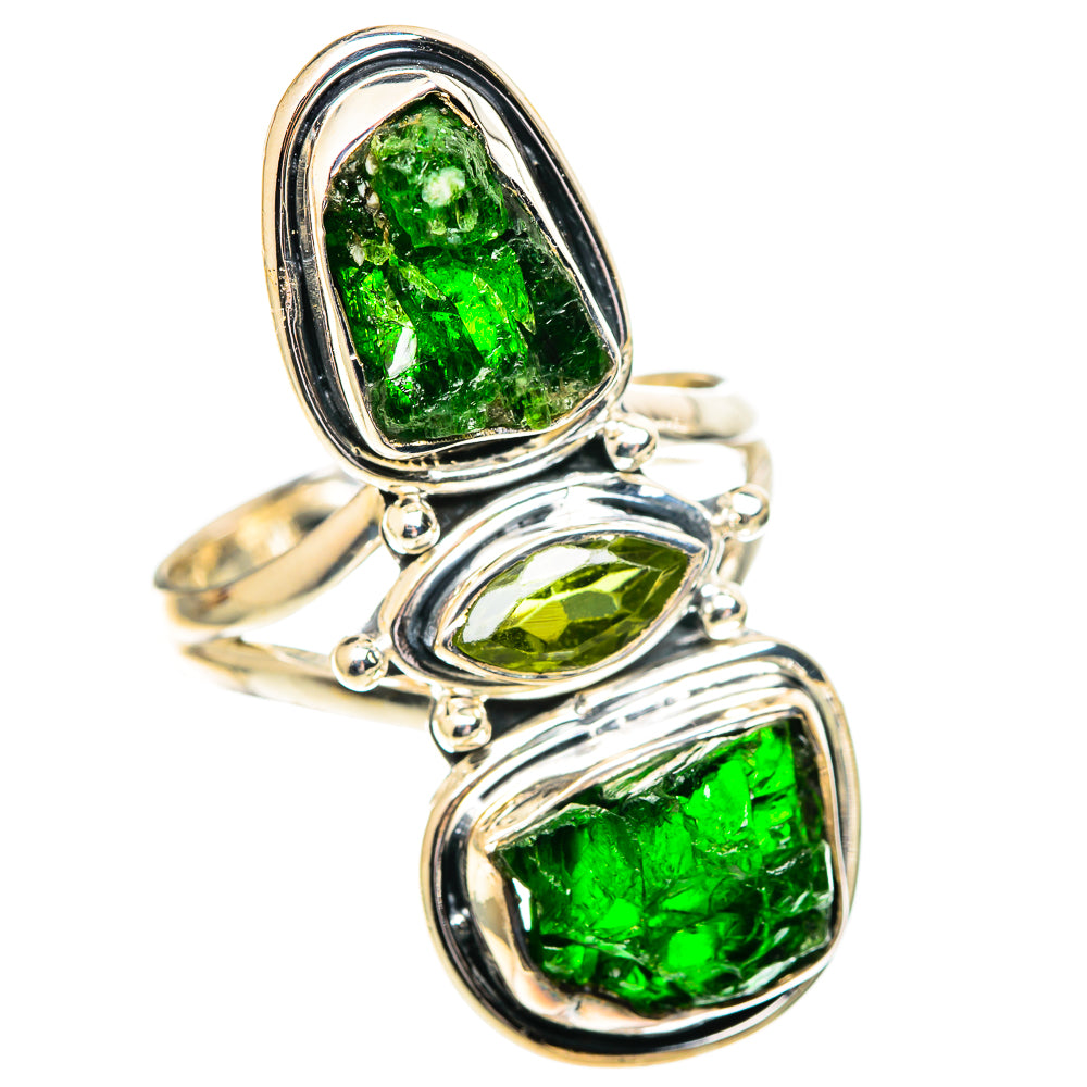 Chrome Diopside Rings handcrafted by Anasilvercos - RING107654 - Photo 2