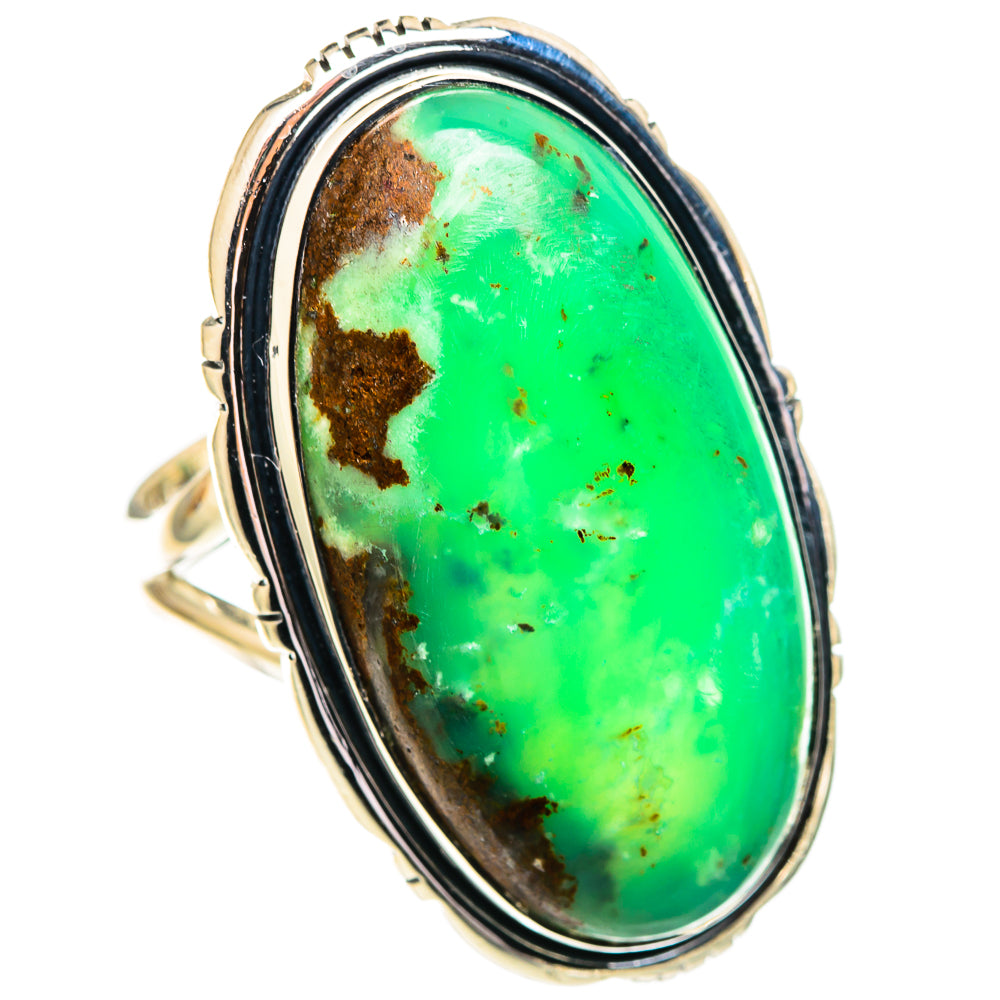 Chrysoprase Rings handcrafted by Anasilvercos - RING107656 - Photo 2