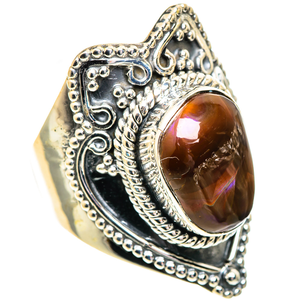 Mexican Fire Agate Rings handcrafted by Anasilvercos - RING107661 - Photo 2