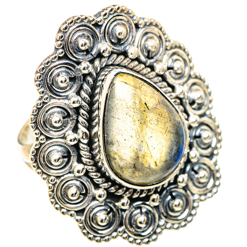 Labradorite Rings handcrafted by Anasilvercos - RING107683 - Photo 2