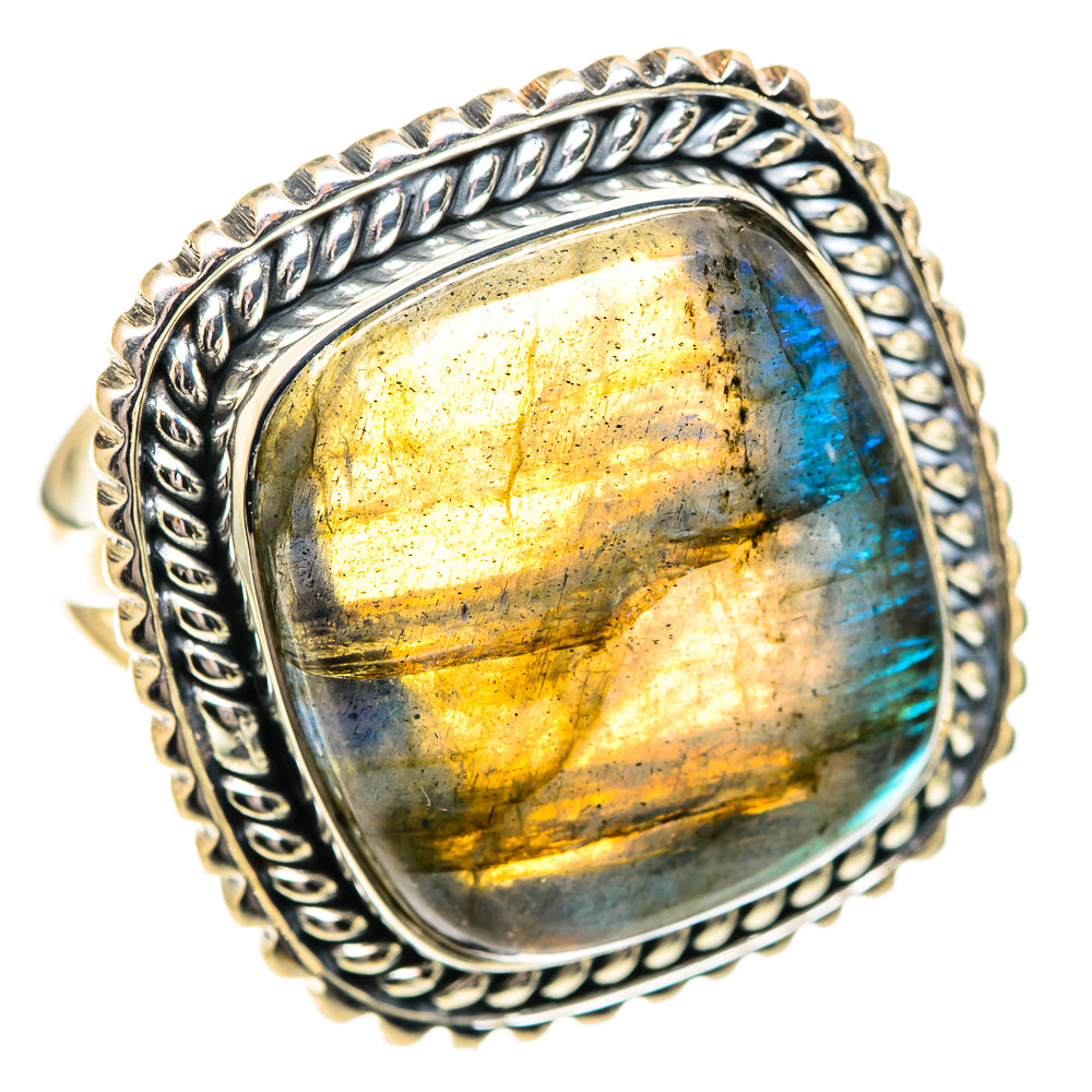 Labradorite Rings handcrafted by Anasilvercos - RING107691 - Photo 2