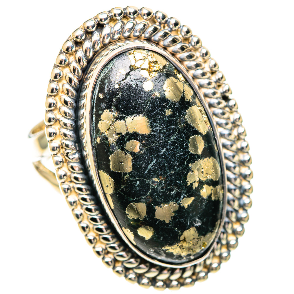 Pyrite Agate Rings handcrafted by Anasilvercos - RING107712 - Photo 2
