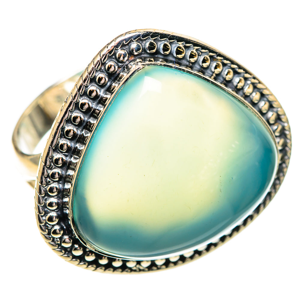 Aqua Chalcedony Rings handcrafted by Anasilvercos - RING107720 - Photo 2