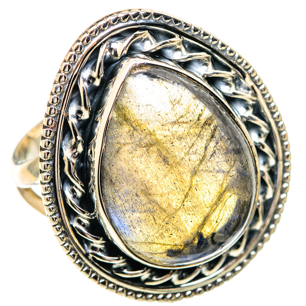 Labradorite Rings handcrafted by Anasilvercos - RING107725 - Photo 2