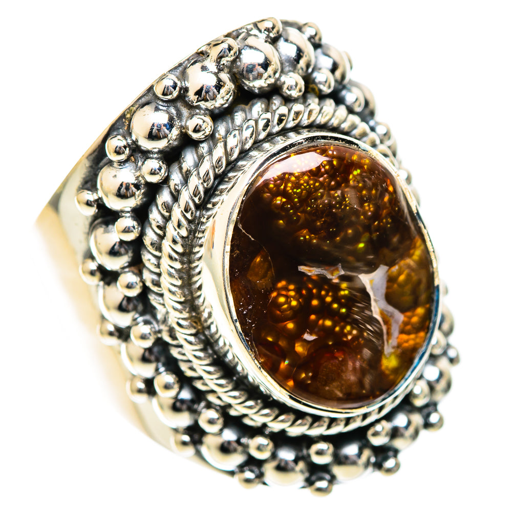 Mexican Fire Agate Rings handcrafted by Anasilvercos - RING107743 - Photo 2