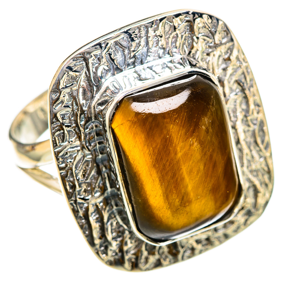 Tiger Eye Rings handcrafted by Anasilvercos - RING107744 - Photo 2