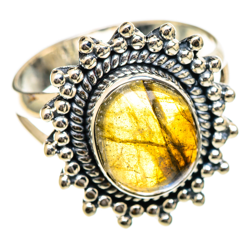 Labradorite Rings handcrafted by Anasilvercos - RING107768 - Photo 2