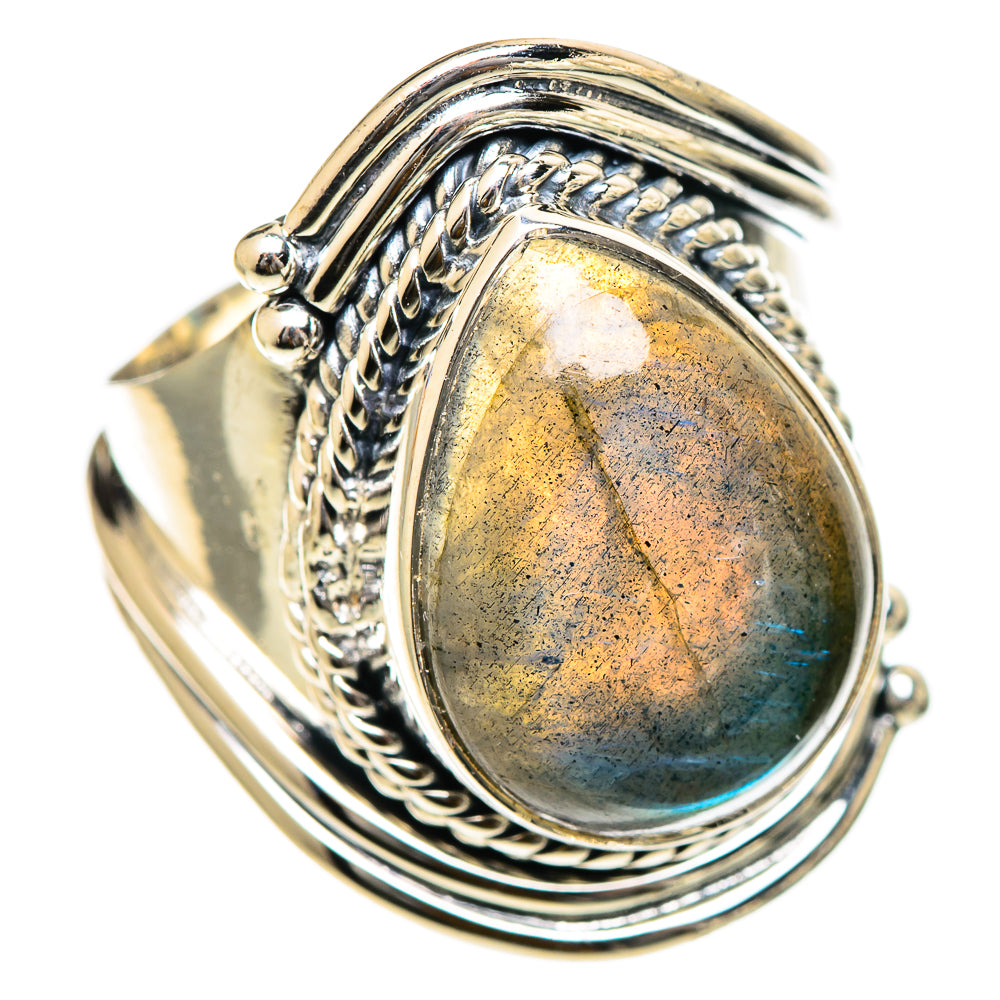Labradorite Rings handcrafted by Anasilvercos - RING107772 - Photo 2