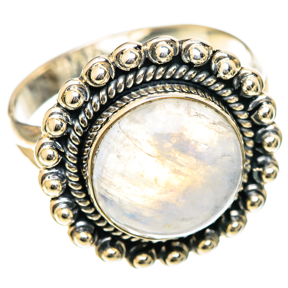Rainbow Moonstone Rings handcrafted by Anasilvercos - RING107791 - Photo 2