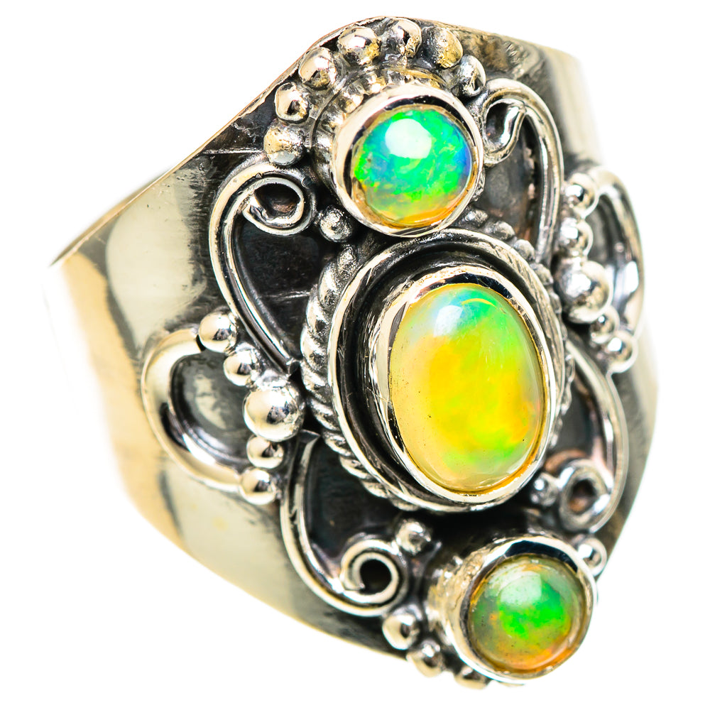Ethiopian Opal Rings handcrafted by Anasilvercos - RING107797 - Photo 2