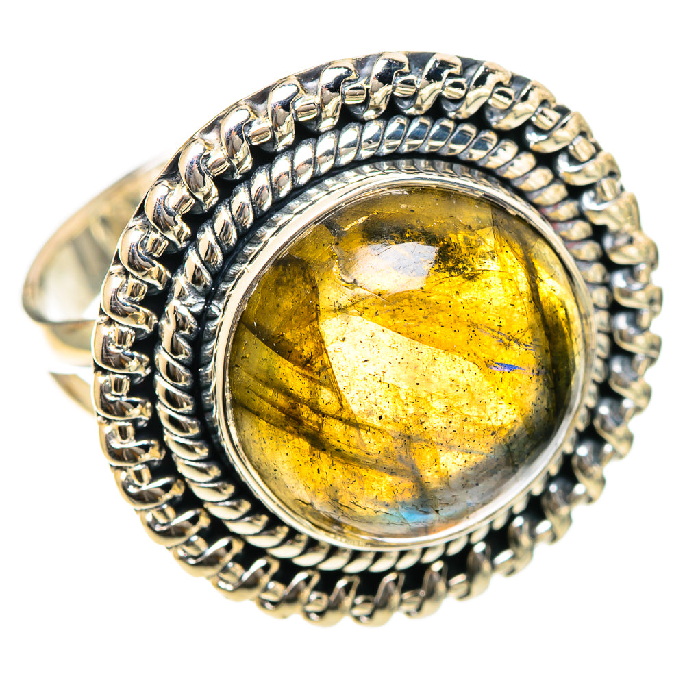 Labradorite Rings handcrafted by Anasilvercos - RING107799 - Photo 2