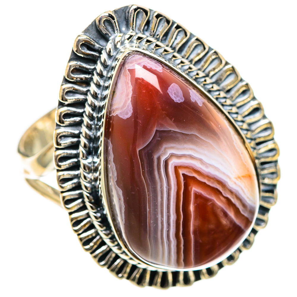 Botswana Agate Rings handcrafted by Anasilvercos - RING107815 - Photo 2