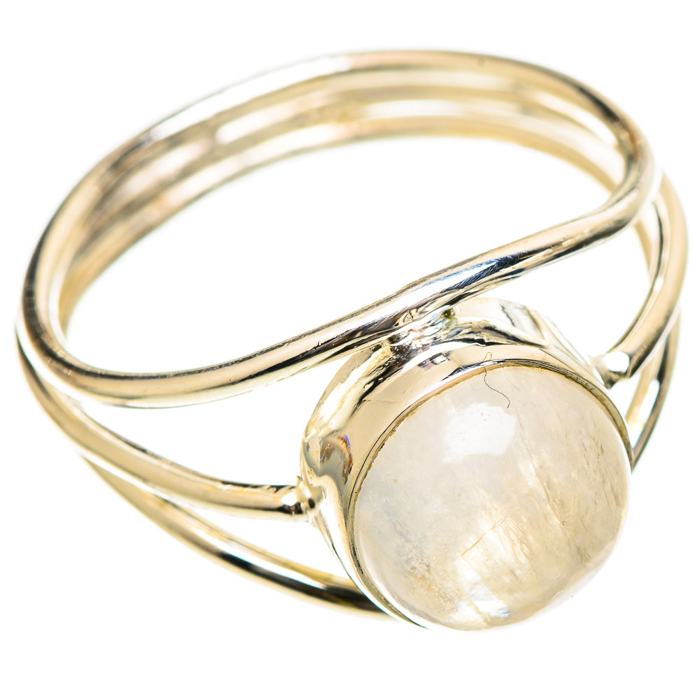 Rainbow Moonstone Rings handcrafted by Anasilvercos - RING107859 - Photo 2