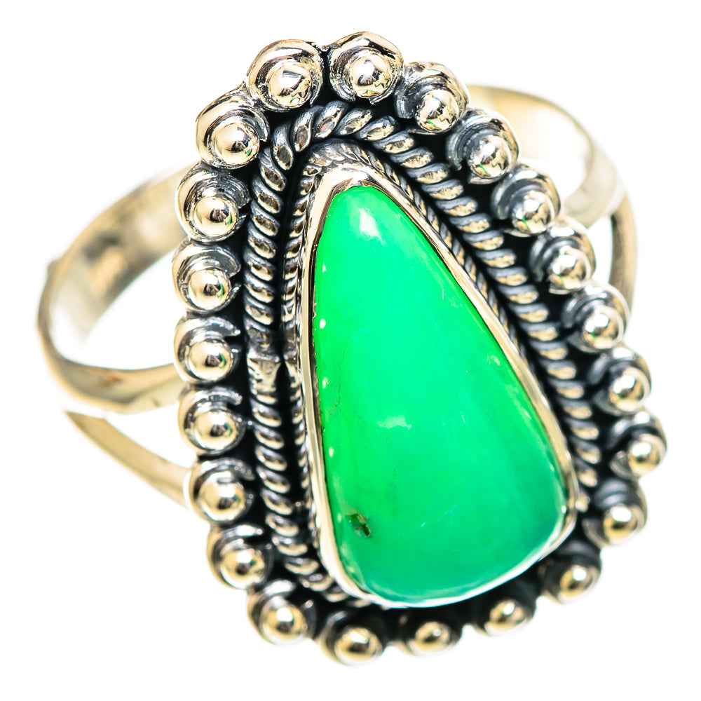 Chrysoprase Rings handcrafted by Anasilvercos - RING107872 - Photo 2