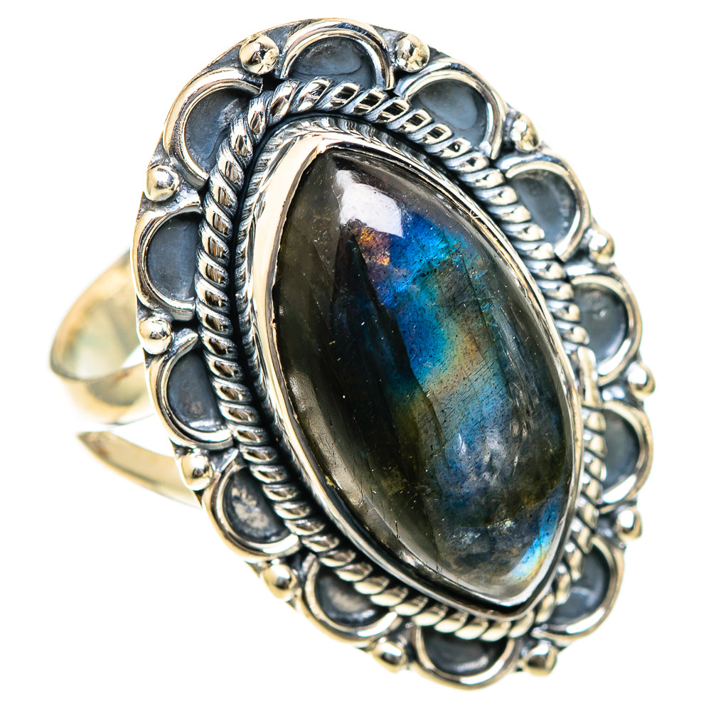 Labradorite Rings handcrafted by Anasilvercos - RING107904 - Photo 2