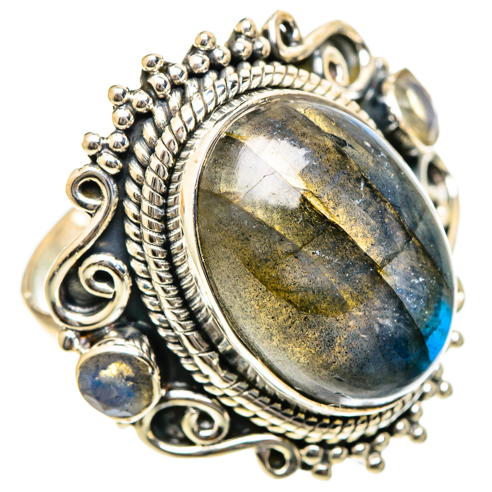 Labradorite Rings handcrafted by Anasilvercos - RING107929 - Photo 2