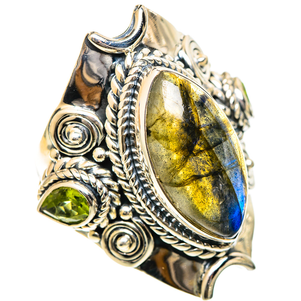 Labradorite Rings handcrafted by Anasilvercos - RING107933 - Photo 2