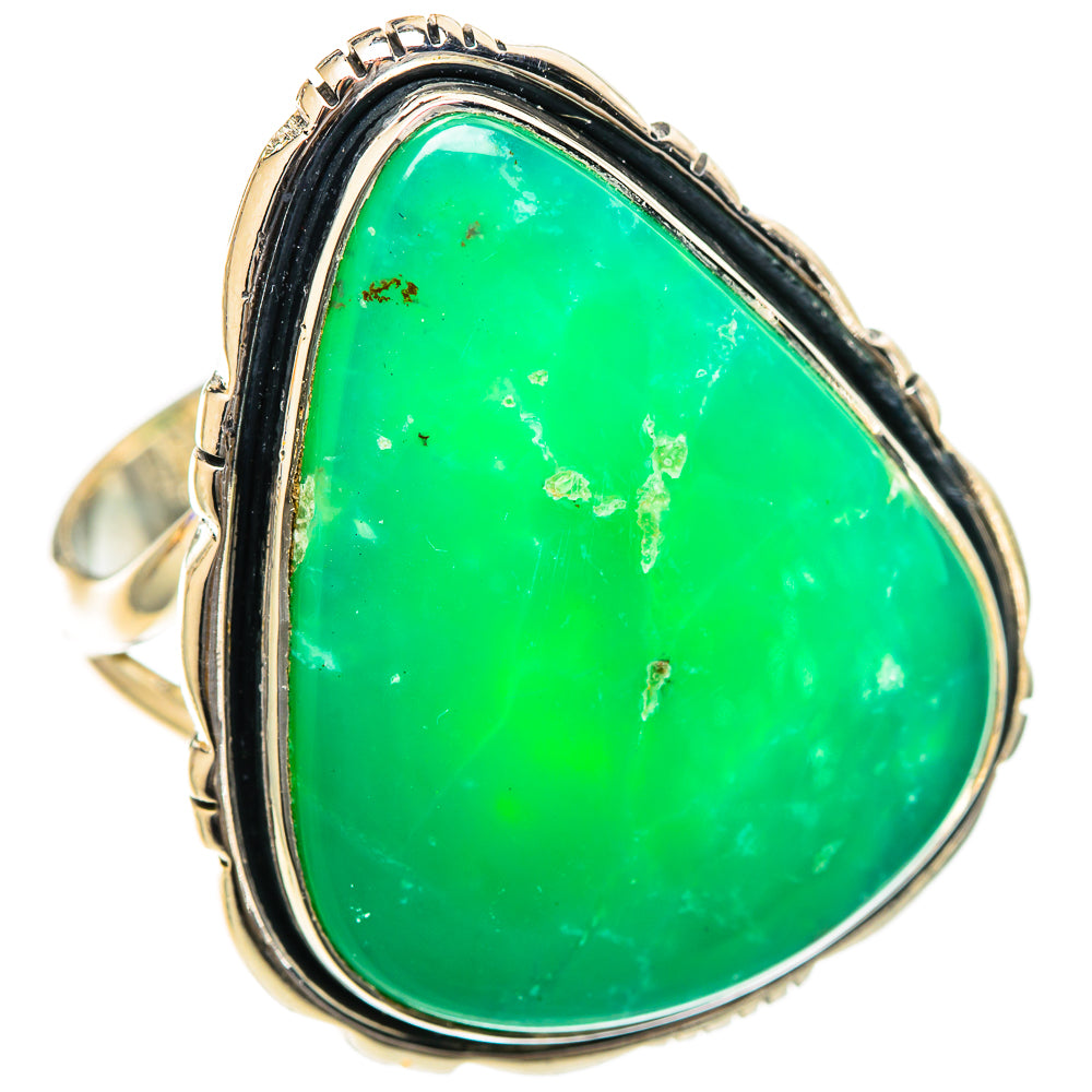 Chrysoprase Rings handcrafted by Anasilvercos - RING107938 - Photo 2