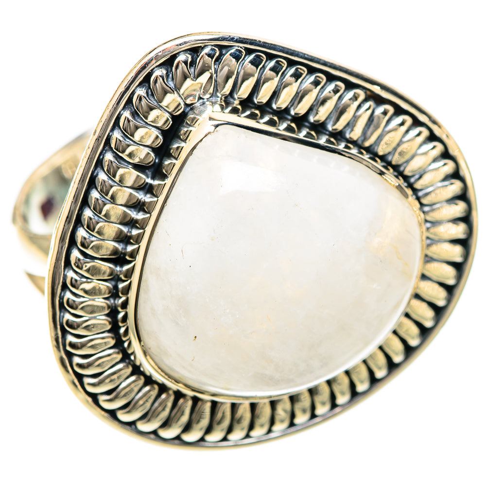 Rainbow Moonstone Rings handcrafted by Anasilvercos - RING107966 - Photo 2