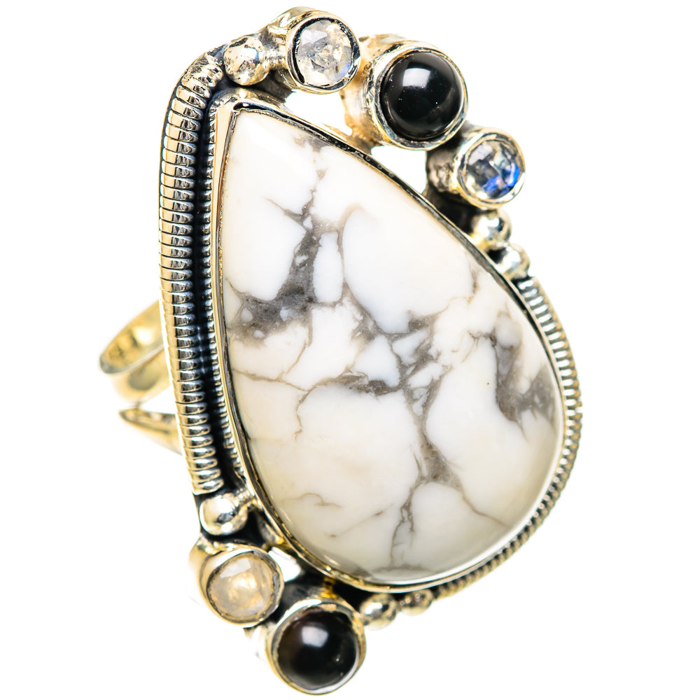 Howlite Rings handcrafted by Anasilvercos - RING107968 - Photo 2