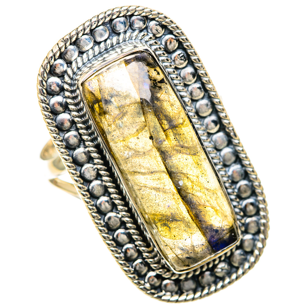 Labradorite Rings handcrafted by Anasilvercos - RING107975 - Photo 2